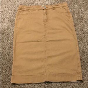 Jade Mackenzie Khaki Skirt